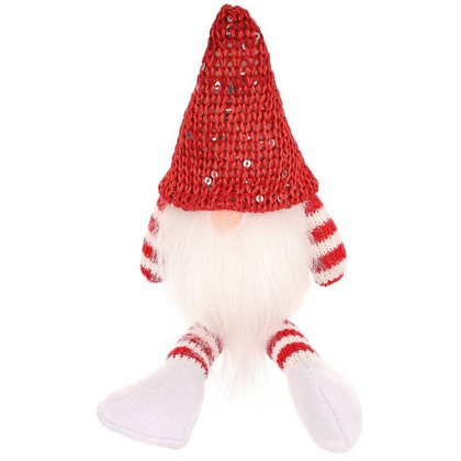 MIKOŁAJ DEKORACYJNY SIEDZĄCY CZERWONY 13+10