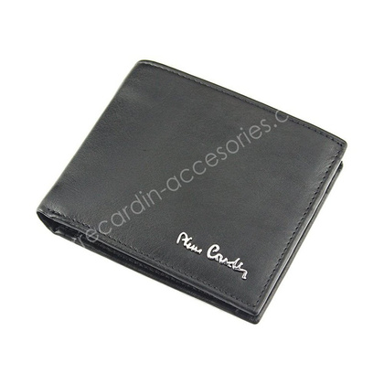 Portfel męski skórzany PIERRE CARDIN TILAK06 8824 RFID Czarny