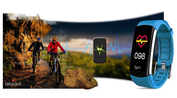 Smartband Giewont GW200-7 + Dodatkowy pasek jasnoniebieski