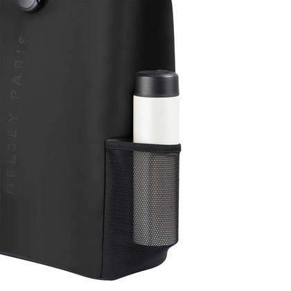 Delsey Turenne Plecak miejski czarny jednokomorowy rolowany