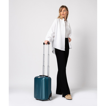 Mała kabinowa walizka PUCCINI PARIS ABS03D 5A Zielona