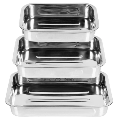 Brytfanna blacha do piekarnika stalowa zestaw 3 szt.