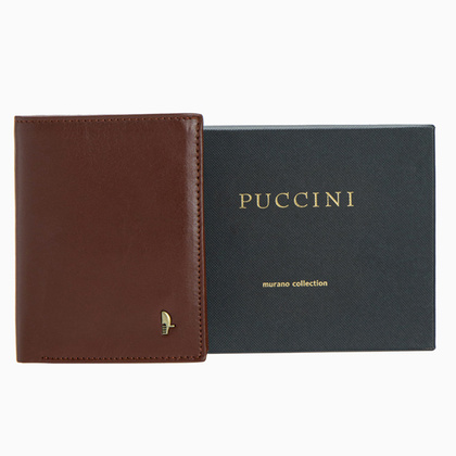 Portfel męski skórzany PUCCINI MURANO MU1907 2D Brązowy