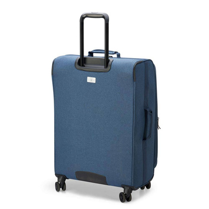 Delsey Maubert 2.0 średnia niebieska miękka walizka na kółkach 69 cm