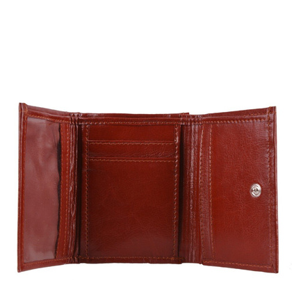 Portfel damski skórzany KEMER P22 Brązowy - min. zamówienie 20 / 50 / 100 szt.