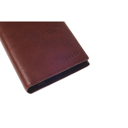 Portfel męski skórzany KEMER M6 Jasno brązowy - min. zamówienie 20 / 50 / 100 szt.