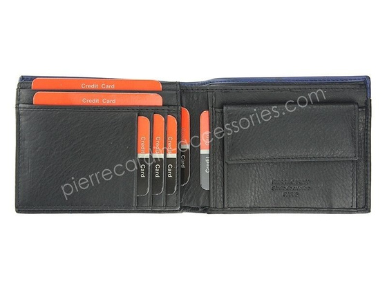 Portfel męski skórzany PIERRE CARDIN TILAK14 8806 RFID Niebieski