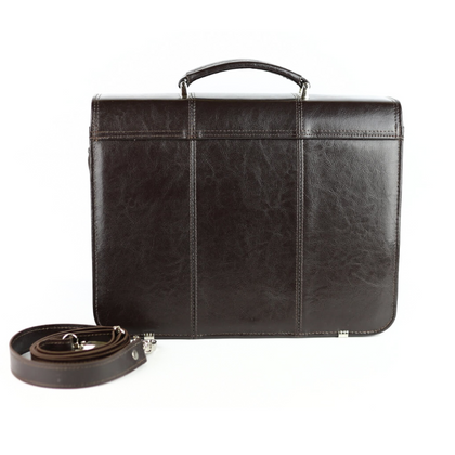 524 Torba męska 2-komorowa - brąz KEMER