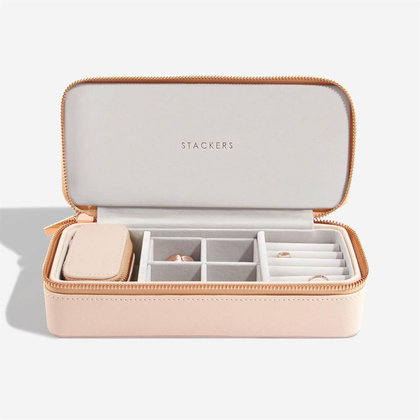 Pudełko podróżne na biżuterię Travel Large Stackers blush pink
