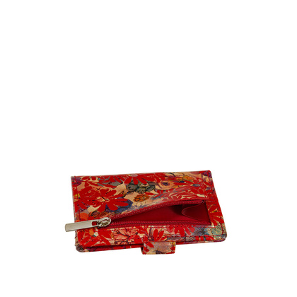 Czerwony portfel damski BajuBaj z naturalnej skóry licowej – funkcjonalny i stylowy PD1042s132