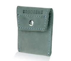 Skórzany portfel na monety bilonówka BRØDRENE CW02 szary - min. zamówienie 20 / 50 / 100 szt.