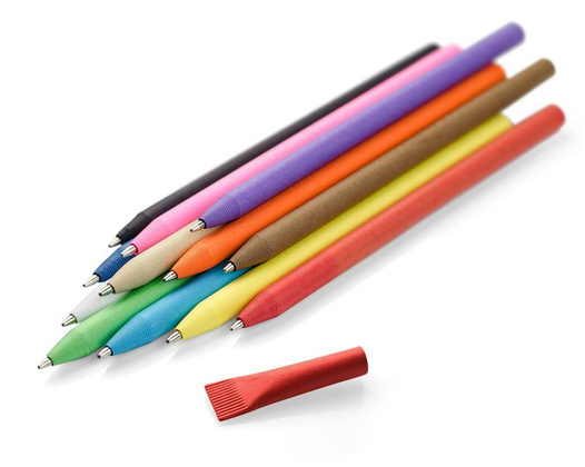 Papierowy eko długopis UPOMINKARNIA PINKO Niebieski 10 szt