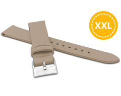 MINET XXL Beżowy pasek z luksusowej skóry Top Grain - 18 - XXL