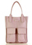 Torebka skórzany shopper z kieszeniami MAZZINI - Ravenna pastelowy róż - min. zamówienie 20 / 50 / 100 szt.