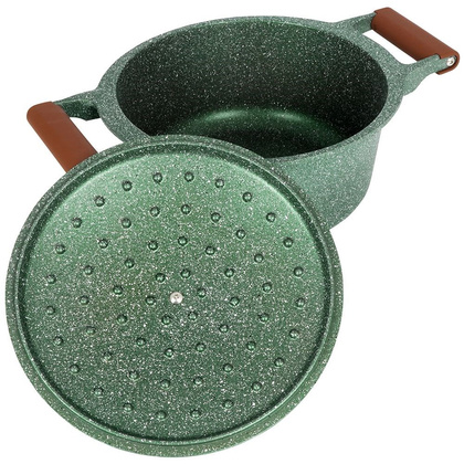 Garnek granitowy z pokrywką OMEGA 24 cm 4,4 l