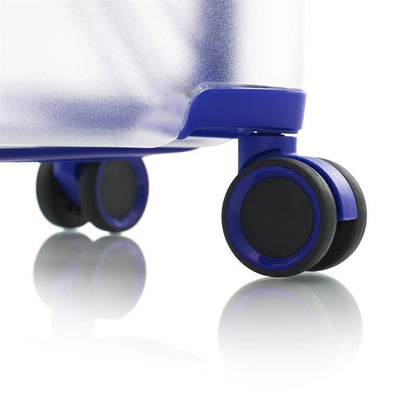 Heys X-Ray mała niebieska transparentna walizka kabinowa na kółkach