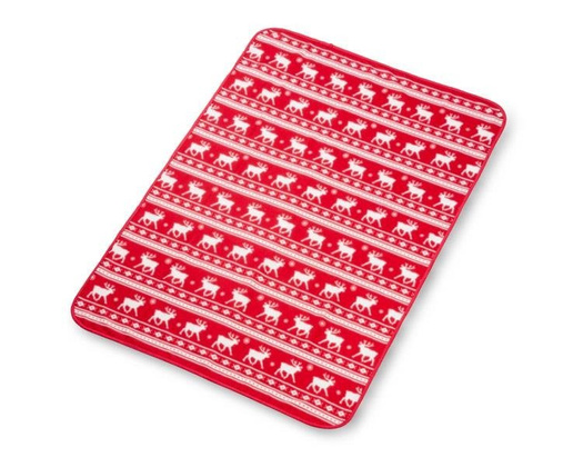 Koc polarowy RENO UPOMINKARNIA Czerwony