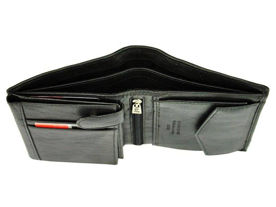 Portfel męski skórzany PIERRE CARDIN SAHARA TILAK15 326 Czarny / Niebieski