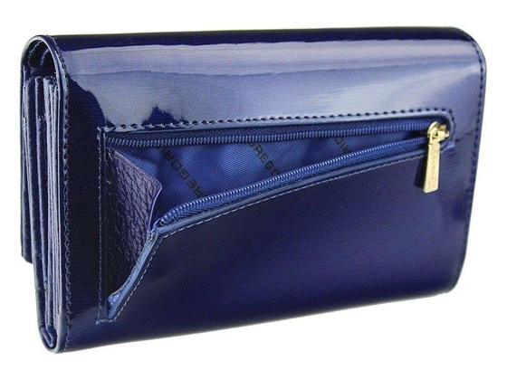 Portfel damski skórzany GREGORIO ZLF-112 Ciemny niebieski