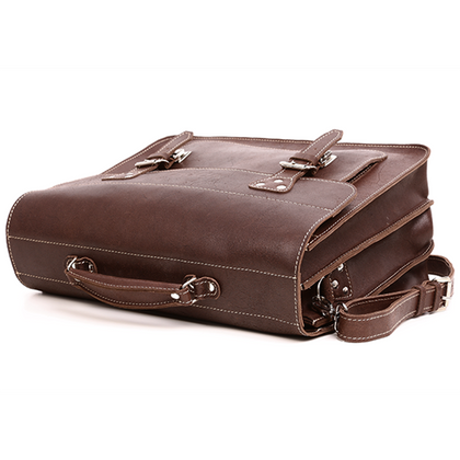 Big torba skórzana biznesowa KEMER VOOC TC8 brąz