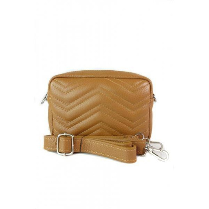 Włoska listonoszka, nerka, przewieszka Vera Pelle Camel VP1146C