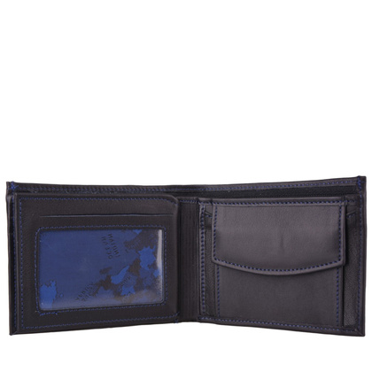 Portfel męski skórzany KEMER P29N LK Czarny / Granatowy - min. zamówienie 20 / 50 / 100 szt.