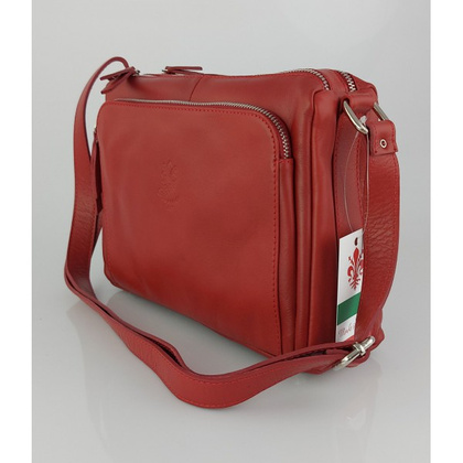 Listonoszka,przewieszka A5 trzy komory pojemna czerwona VP3X1R