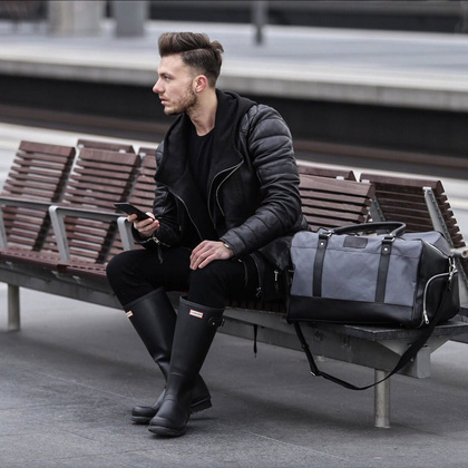 Torba podróżna podręczna KEMER SOLIER Govan Czarna - min. zamówienie 20 / 50 / 100 szt.