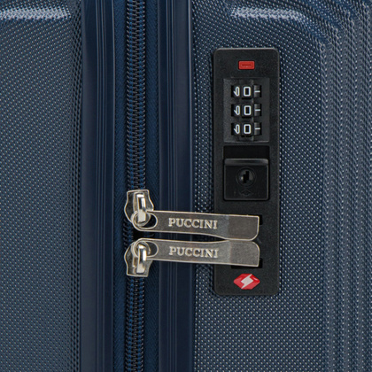 Mała kabinowa walizka PUCCINI SAN DIEGO ABS025C 7A Granatowa