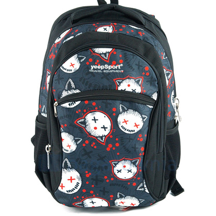 Plecak sportowy KEMER S94DX Szaro Biały - min. zamówienie 20 / 50 / 100 szt.