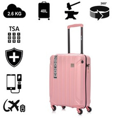 Walizka Kabinowa SwissBags Tourist 55cm Różowa