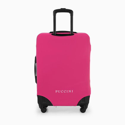 Elastyczny pokrowiec na średnią walizkę PUCCINI PBB 3A Różowy