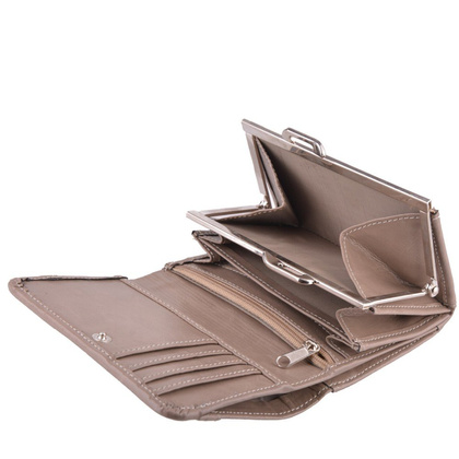 Portfel damski skórzany KEMER P11 Ziemia - min. zamówienie 20 / 50 / 100 szt.