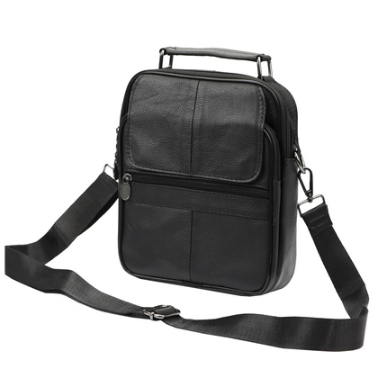 Saszetka męska z naturalnej skóry Gregorio P01 6037 Czarna