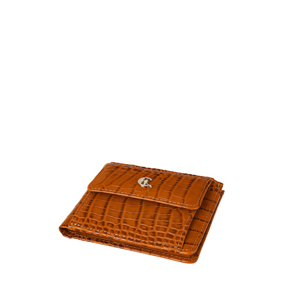 Mały portfel skórzany Canaletto z wzorem krokodylej skóry PD1055s262108 RFID