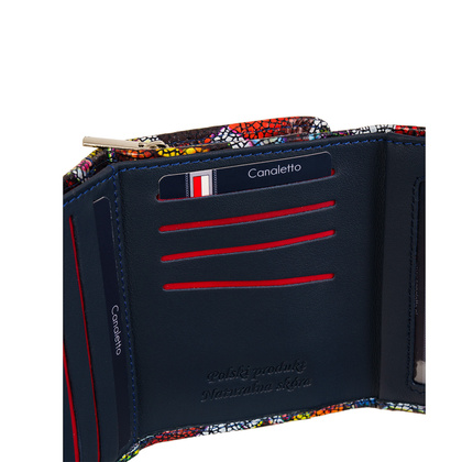 Mały Kolorowy Portfel Damski BajuBaj z Motywem Motyli – Styl i Bezpieczeństwo RFID PD2003cs13