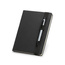 Notes A5, twarda okładka z imitacji skóry, czarny