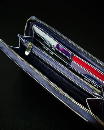 Przepiękny błyszczący portfel damski piórnik, marki Pierre Andreus®