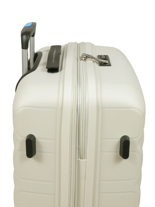 Walizka DIELLE 100 4k 76cm duża biała PP z poszerzeniem