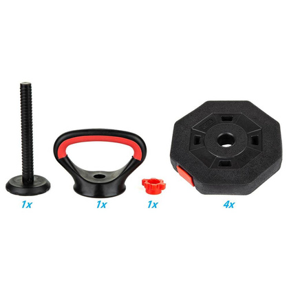 Hantla kompozytowa kettlebell 10 KG(4X2,5KG) Eb Fit