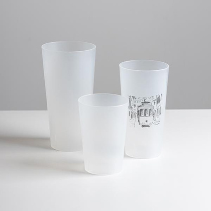 Kubek PP wielokrotnego użytku o pojemności 400ml / PPCup40