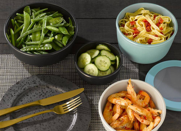 Zestaw 3 misek Cirqula okrągła 500 1000 2000 Nordic Blue 106231015700