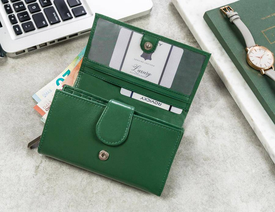 Portfel damski skórzany RD-21-GCL RED MULTI2