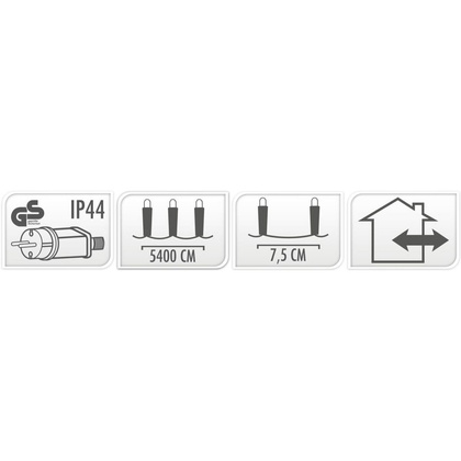 LAMPKI CHOINKOWE ŁAŃCUCH ŚWIETLNY 720 LED MULTIKOLOR