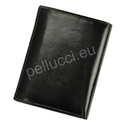 Portfel męski skórzany PELLUCCI N4-RVT RFID Czarny