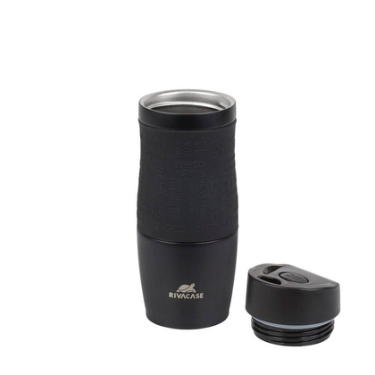 RIVACASE Kubek termiczny 380 ml czarny mat