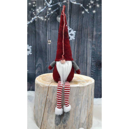 Skrzat dekoracyjny 30+15 cm - czerwony