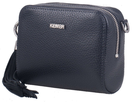 Torebka damska skórzana KEMER R264 Czarna - min. zamówienie 20 / 50 / 100 szt.