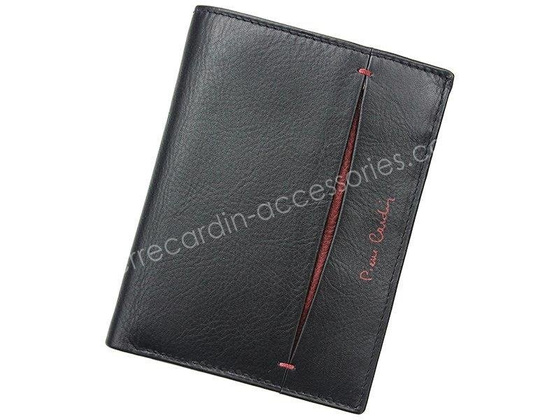 Portfel męski skórzany PIERRE CARDIN TILAK07 326 Czarny / Niebieski