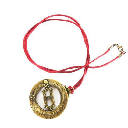 Miniaturowy zegar słoneczny - pierścienie astronomiczne H90 - wisiorek